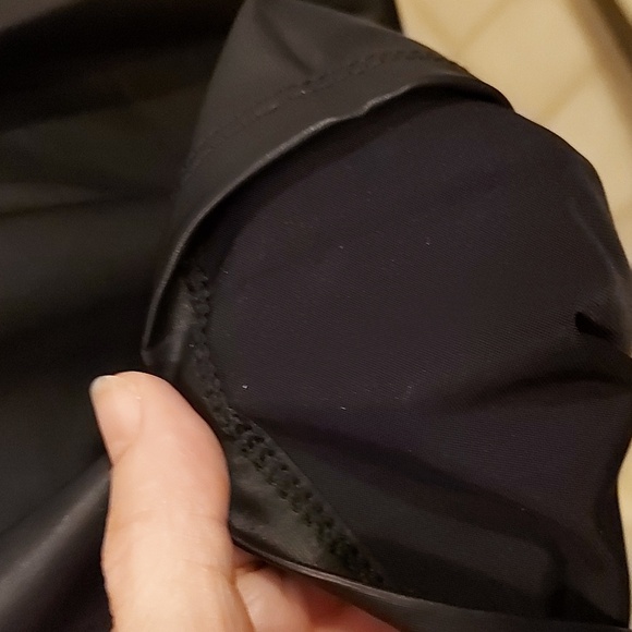 Pleather drop waisted, pleated skirt - Picture 3 of 4